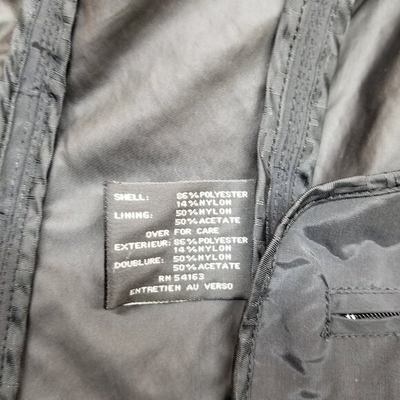 ✅Cole Haan Black Windbreaker Jacket Stowaway Hood Lightweight Women's M - Picture 5 of 13